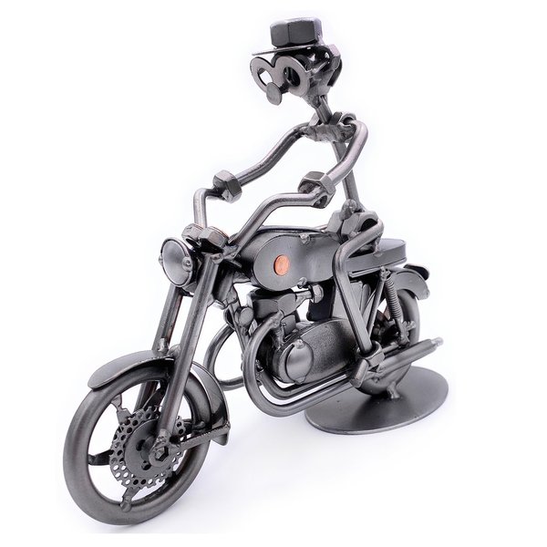 Metall-Figur „Motorradfahrer“
