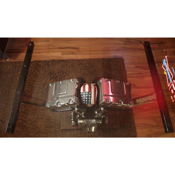 Motortisch gebaut aus V2 Harley Twin Cam - Deadhead